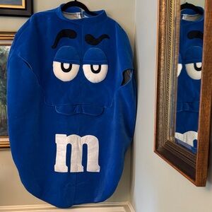 Rubie’s Vintage Character Mascot M&M M&Ms Blue M&M Costume Halloween 2003 Cape